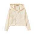 thumbnail image 3 of JAJAHO Kids Girls Hooded Jacket Lightweight Spring Long Sleeve Zip Up Hoodies With Pockets Outwear 4-10 Years Comfortable Tops, 3 of 9