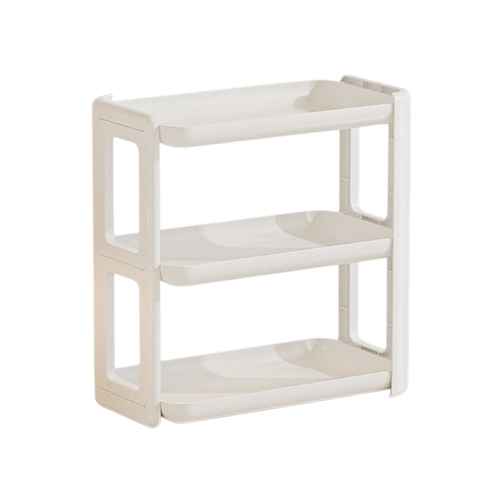 Three Tier Desk Organizer, 3 Layer Mail and Paper Rack Holder, Adjustable Countertop Storage Shelf for Kitchen Spice, Bathroom, Office Supplies