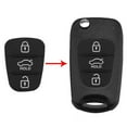 thumbnail image 2 of Pad Key 3 botones de goma para Hyundai Kia Flip Remote Car Shell (con letra), 2 of 4