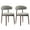 Green, variant on Upholstered Dining Chairs (Set of 2) — Modern Wooden Side Chairs with Foot Pegs for Kitchen & Dining, Beige