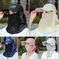 thumbnail image 4 of Anti-UV Sun Hat Sunscreen Visor Breathable Outdoor Face Neck Cover Cap, 4 of 10
