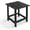 Black, variant on Sunshen Outdoor Side Table, Small Outdoor Table, White | Adirondack Square Outdoor Patio Table, Easy Maintenance & Weather Resistant, HDPE End Tables for Backyard, Pool, Patio, Porch