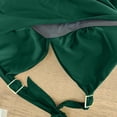 thumbnail image 5 of Wancir Women's Bikini Sets Women's Split High Waisted Solid Color Swimsuit Conservative and Fashionable Bikini Swimsuit, 5 of 6