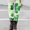 thumbnail image 4 of LEKWK Yoga Leggings Women St Patricks Day Four Leaf Clover Yoga Pants High Waist Irish Festival Gym Leggings Stretchy Holiday Party Costume Outfits, 4 of 7