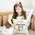 thumbnail image 2 of Moocorvic Spring Decor Easter Pillow Cover Rabbit Egg Florals Decorative Sofa Cushion Cover Easter Gifts Easter Toys, 2 of 7