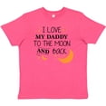 thumbnail image 3 of Inktastic I Love My Daddy to the Moon and Back Youth T-Shirt, 3 of 5