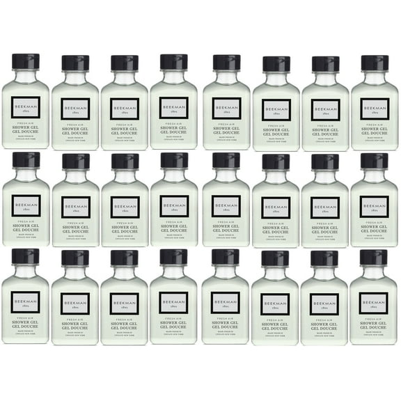 Beekman 1802 Fresh Air Shower Gel Lot of 24 Each 1oz Bottles. Total of 24oz