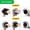 Black*50, variant on 50 Pcs Activated Carbon Compost Pail Filter, 7.28 Inch Round Carbon Filter, Replacement Filter for Kitchen Bin
