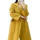 thumbnail image 2 of sweethay Otoño Invierno frente abierto abrigo boda fiesta ceremonia niñas cálido cárdigan manga larga solapa ropa con bolsillos laterales ropa Abrigos y chamarras Marrón METRO sweethay AP013494-04, 2 of 6