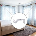 thumbnail image 2 of Adjustable Curtain Rod Brackets, Wall Mounted Metal Single Rod Holder for Window Treatments, Black with Screws for Easy Installation, 2 of 4