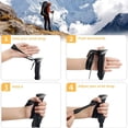 thumbnail image 6 of 2Pcs Aluminum 5 Sections Collapsible Ultralight Travel Trekking Hiking Pole for Men and Women (Fits 5.7' - 6.5'), 6 of 13
