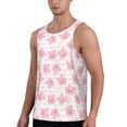 thumbnail image 3 of Rocae Cartoon Pig for Men's Workout Tank Top Men's Running Tank Top Dry Fit Athletic Workout Tank Tops3X-Large, 3 of 9