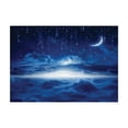 thumbnail image 1 of Ambesonne Fantasy Jigsaw Puzzle, Night Sky Moon Stars, Heirloom-Quality Fun Activity for Family Durable Cardboard, 1000 pcs, Navy Blue and White, 1 of 2