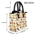 thumbnail image 2 of Lsque Sunflowers And Skull Pattern Leather Rivet Shoulder Bag – Elegant Genuine Leather & Microfiber PU Crossbody with Detachable Adjustable Strap, 2 of 5