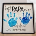 thumbnail image 2 of Qianduo Clearance [Father's Day Exclusive] Diy Wooden Handprint Signs Creative Parent Commemorative Hand Engraved Craft Supplies, 1X Wooden Handprint Board + 1X Paint, 2 of 4