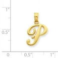 thumbnail image 2 of 14KY Script Letter P Initial Pendant YC993P, 2 of 2
