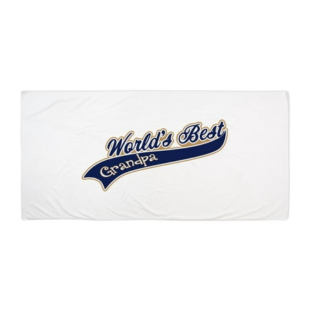 CafePress - Worlds Best Grandpa - Large Beach Towel, Soft 30
