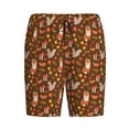 thumbnail image 3 of Picia Autumn Thanksgiving Pajama Shorts for Men, Men's Pajama Bottoms, Sleepwear,Short Pajama Pants-3X-Large, 3 of 9