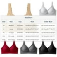 thumbnail image 3 of Womens Wireless Comfortable Bras Full Support Push up Bralette Adjustable Straps No Underwire Lingerie, 3 of 3