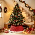 thumbnail image 6 of Woven Rattan Christmas Tree Collar Basket, Multicolor, Style A, for living room, entryway, party and Christmas tree decor, 6 of 6
