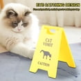 thumbnail image 4 of 5PCS Cat Vomit Sign, Cat Warning Sign Decoration, for Pet Owners, Cats and Dogs Vomit Sign Ornament Decor for Home and Table 2.64 X 3.94in, 4 of 7