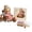 A006- Style F, variant on Handmade Crochet Plush Doll Baking Chef Rag Doll Cute Stuffed Girl Toys with Cookie Tray Soft Cuddly Companion for Student Nursery Display Home Shelf Decor 11 Inch Tall