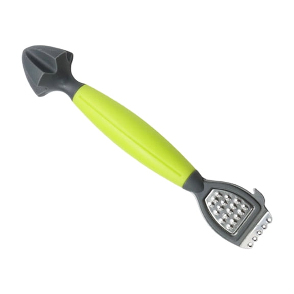 Multi-Purpose Kitchen Grater and Zester in Green, Stainless Steel Tool for Cheese, Lemon, Vegetables and Garlic - Clearance