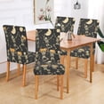 thumbnail image 2 of Yayeee 2 Pack Dining Chair Covers Stretch Parson Chairs Slipcovers Seat Protector, Halloween Dancing, 2 of 6