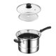 thumbnail image 4 of Utensilios de cocina, Accesorios de cocina Cacerola multiusos de acero inoxidable Sartén de acero inoxidable Olla multiusos para sopa doméstica Olla para fideos hervidos al vapor y recuperados, 4 of 8
