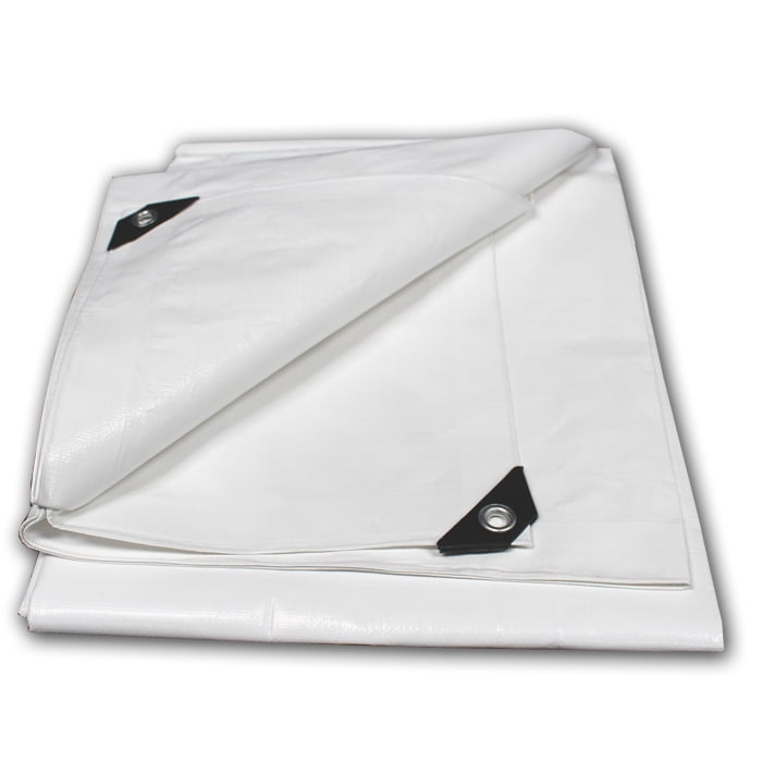 King Canopy White Heavy Duty Tarp 12X20