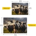 thumbnail image 4 of Dreamtimes Funny Cow 500 Piece Large Jigsaw Puzzle for Adults - Game Interesting Toys - Hand Made Puzzles Personalized Gift, 4 of 7