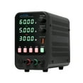 thumbnail image 1 of Riwcyla WANPTEK Bench DC PowerVariable 60V 5A Affichage Numérique Commutation Réglable Alimentation Régulée avec Stockage de Données, Commutateur de Sortie, Port Rapide USB, Court-Circuit, Réglage du Codeur, 1 of 6