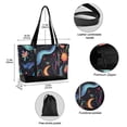 thumbnail image 2 of FORMRS Canvas Laptop Tote Bag for Women with 15.6" Computer Compartments Shoulder Handbag, Zodiac Stars, 2 of 7