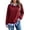 A-Red987, variant on Womens Twofer Striped Collar Sweatshirt Casual Comfy Long Sleeve Crewneck Daily Work Sweatshirts