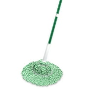 Libman Tornado Twist Mop with Cotton Blend Head and Steel Handle, Green & White, 55.5 Inch Length