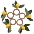 thumbnail image 2 of Lemon Napkin Rings Set,Lemon Vine Napkin Rings,Dinning Table Setting Napkin Holder for Home,Dining Table,Holiday Decor, 2 of 5