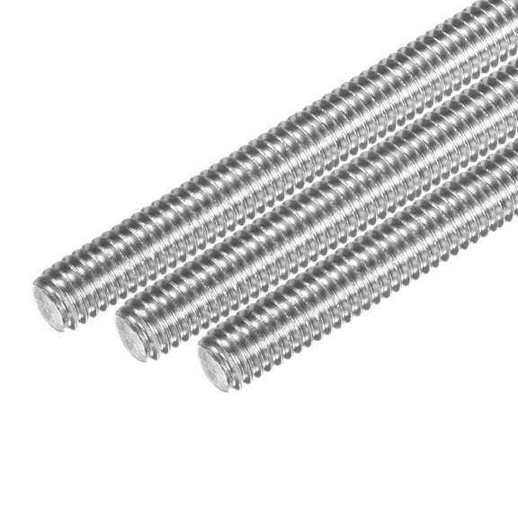 Uxcell 12-Pack Fully Threaded Rod, M4x40mm 304 Stainless Steel Right Hand Thread Bar Studs