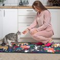 thumbnail image 3 of Shiba Inu and Pioneer Flower Kitchen Rugs Sets Of 2,Anti Fatigue Kitchen Mat Rugs Non Slip Washable,Decorative Kitchen Floor Mats for Kitchen,Sink,Laundry,17"X30"+17"X47", 3 of 7