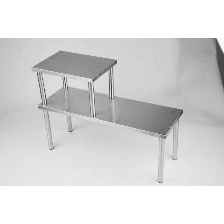 Cook N Home 2-Tier Counter Storage Shelf, Stainless Steel