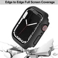 thumbnail image 2 of [12 Pack] Étui Compatible avec 45mm Apple Watch Series 7 & Series 8 avec Protecteur d'Écran en Verre Trempé Housse de Protection Résistante aux Rayures pour Apple Watch Series 7 45 mm, 2 of 5