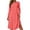 Red, variant on Omexry Cute Summer Dresses Women's Fashion And Leisure Splicing Long Sleeve Round Neck Loose And Comfortable Dress