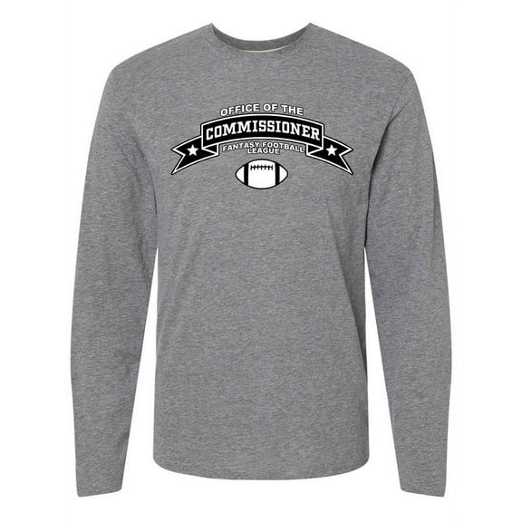 Inktastic Fantasy Football Office of the Commissioner Long Sleeve T-Shirt