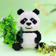 thumbnail image 1 of 1Pc DIY 3D Panda Building Blocks Kit - Fun And Educational Plastic Toy Animal Series For Kids, 1 of 3