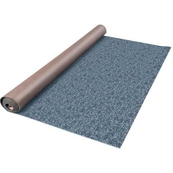 KFFKFF Grey 6x13 ft Boat Carpet Rugs, Marine Carpet Indoor Outdoor Rugs for Patio Deck Anti-Slide TPR Water-Proof Back Cut Outdoor Marine Carpeting Easy Clean