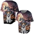 thumbnail image 3 of Spooky Halloween Night Witch Jack Russell Terrier Glowing Pumpkins All Over Print 3D Baseball Shirt Parson Jack Dog Lover Softball Sport - 12015, 3 of 6