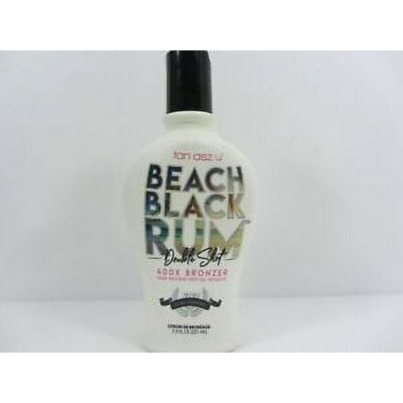 BEACH BLACK RUM DOUBLE SHOT 400X BLACK BRONZER 7.5 OZ BROWN SUGAR TANNING LOTION