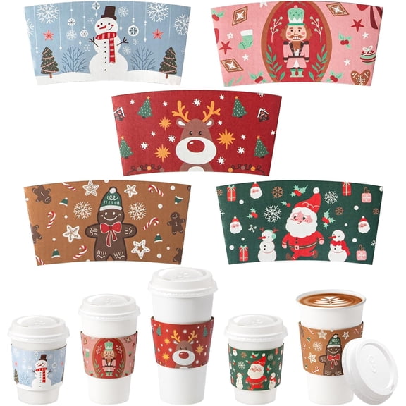 FMP Brands [100 Pack] Kraft Coffee Cup Sleeves Disposable for Hot Drinks, Durable Corrugated Cardboard Cup Sleeves for 12-24 oz Cups, Beverage Insulator and Hand Protection for Hot & Cold Drinks