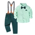 thumbnail image 2 of NIEWTR Toddler Baby Boy Outfits Color Block Long Sleeve Sweatshirts Jogger Pants Sweatpants with Pockets Fall Winter 2Pcs for 0 6 12 18 24 M 1t 2t 3t 4t 5t Pajamas & Dailywear Set，18-24 Months, 2 of 9