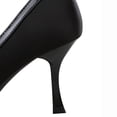 thumbnail image 4 of Women Square Toe High Heels 7.5CM Stiletto Sexy Satin Pumps Wedding Evening for Bride Prom Party, 4 of 5