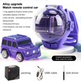 thumbnail image 4 of Mini Remote Control Car On a Watch Wrist Type Small Toy Car with Remote Control Alloy Mini Car Model Toy USB Charging Cartoon RC Small Car for Kids Back To School Gift well made, 4 of 5